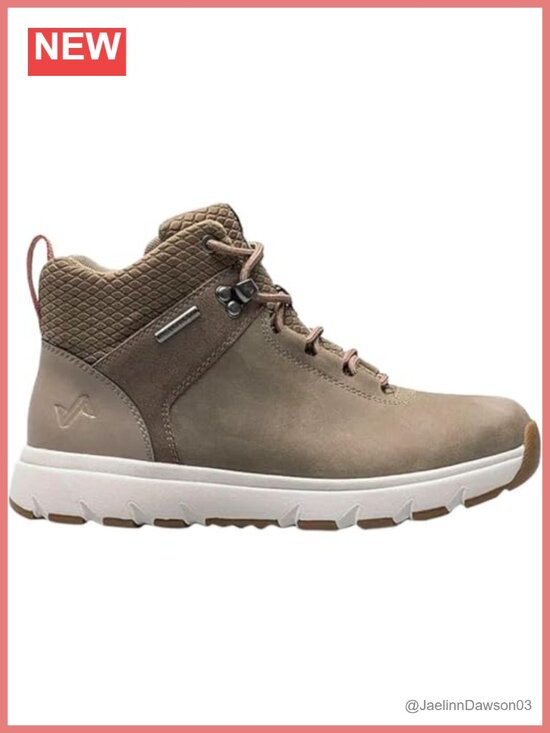 Shoes - Waterproof Leather Lace-Up Hiking Boots Ankle Mid Cushioned